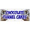 Signmission CHOCOLATE FUNNEL CAKES BANNER SIGN bakery cake cookies pastry baker B-120 Chocolate Funnel Cakes - alternate 1